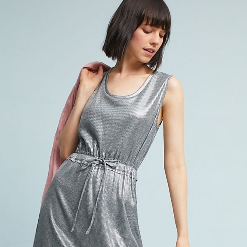 ANTHROPOLOGIE - Dolan Metallic Knit Dress
